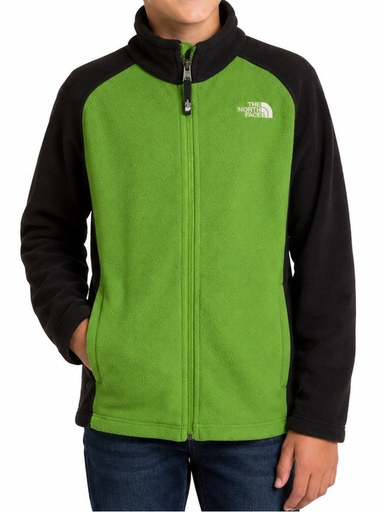 The North Face Other - Boys The North Face Green Black Fleece Jacket Full Zip Youth LG 14/16 Outdoor